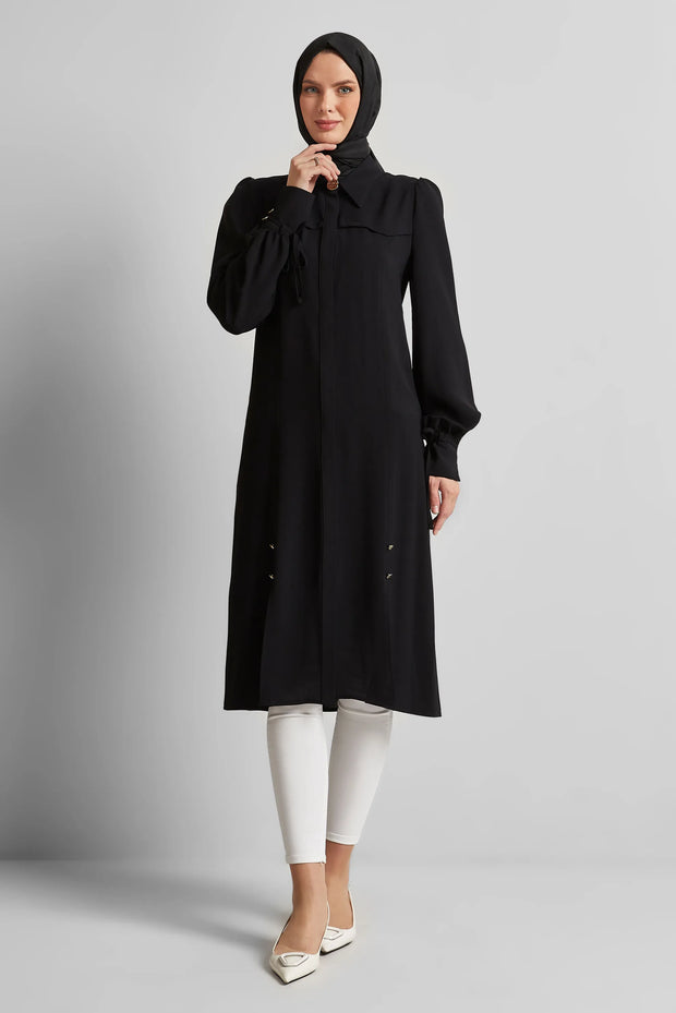 Tunique Longue à Nouer Aspect Lin Femme Voilée - Style Bohème Chic | Anika