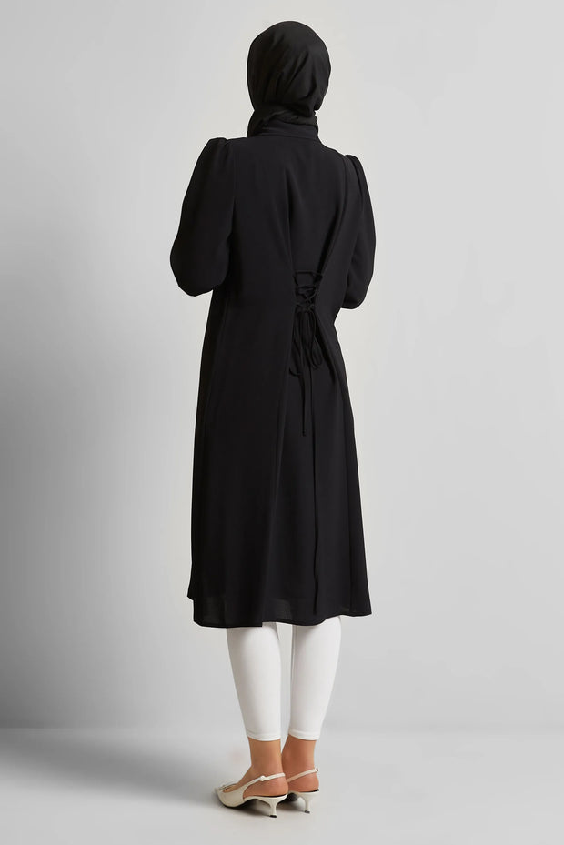 Tunique Longue à Nouer Aspect Lin Femme Voilée - Style Bohème Chic | Anika