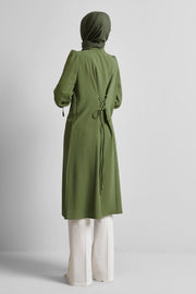 Tunique Longue à Nouer Aspect Lin Femme Voilée - Style Bohème Chic | Anika