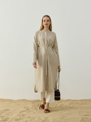 Tunique Longue Gloria 100% Lin - Élégance Naturelle & Bohème Chic | Anika