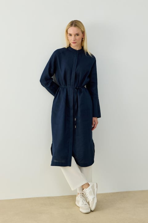 Tunique Longue Gloria 100% Lin - Élégance Naturelle & Bohème Chic | Anika