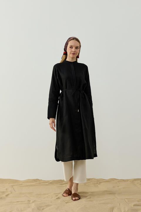 Tunique Longue Gloria 100% Lin - Élégance Naturelle & Bohème Chic | Anika