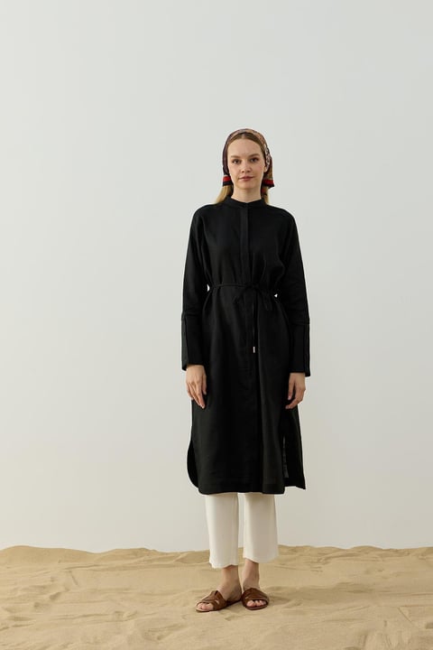 Tunique Longue Gloria 100% Lin - Élégance Naturelle & Bohème Chic | Anika