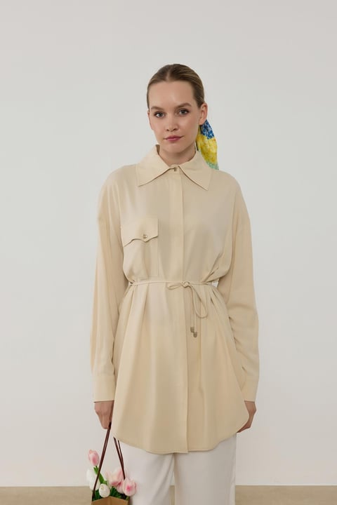 Chemise Longue Tera Lyocell & Viscose - Élégance Naturelle & Minimaliste | Anika