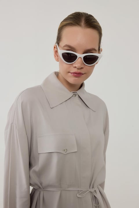 Chemise Longue Tera Lyocell & Viscose - Élégance Naturelle & Minimaliste | Anika