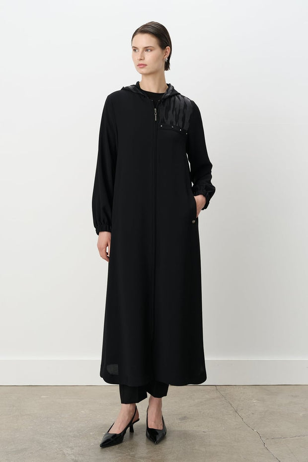 Abaya à Capuche Moderne Femme Voilée - Confort Fluide & Tendance | Anika